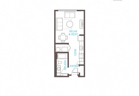 S1 floor plan at Vue 22 Apartments